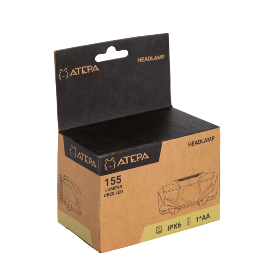 ATEPA Headlamp Waterproof - 155 lumen - Image 2