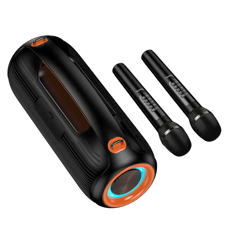Hoco 600W Bluetooth Party Speaker with 2 Wireless Microphones - Image 4